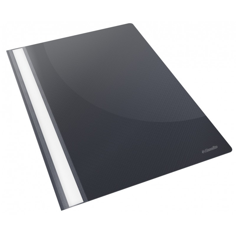 Classeur Ménager A4 Vivida Esselte - Polypropylène, 6 Compartiments, Capacité 400 Feuilles, Couleur Noir