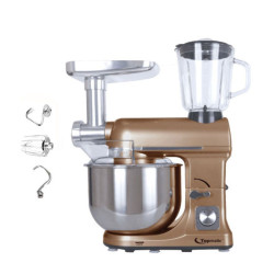 Robot Pétrin Multifonction Topmatic PKM-18001BG / 1800W / Cuivre