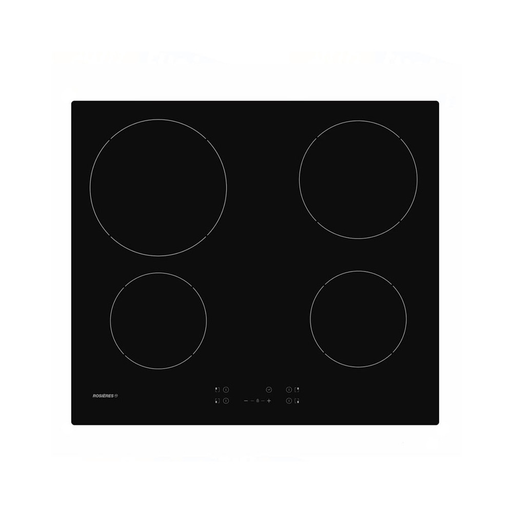 Plaque de Cuisson Encastrable ROSEIERS 4 FEUX VTROCERAMIQUE / ROCTH64CT12 / Noir