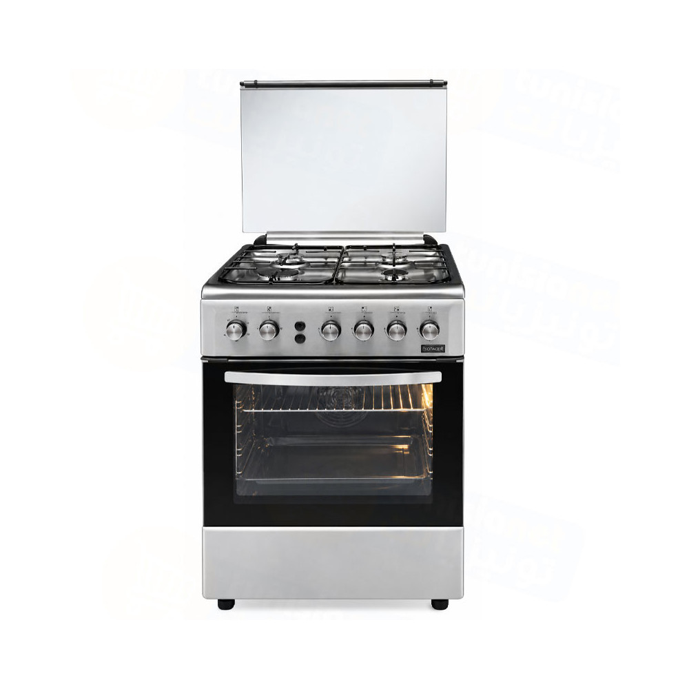 Cuisinière à Gaz SOTACER 4 Feux / 60cm / TGG7603S / inox