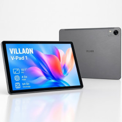 TABLETTE VILLAON V PAD1 4GB 64GB 10.1" HD+ IPS + ETUI Space Blue