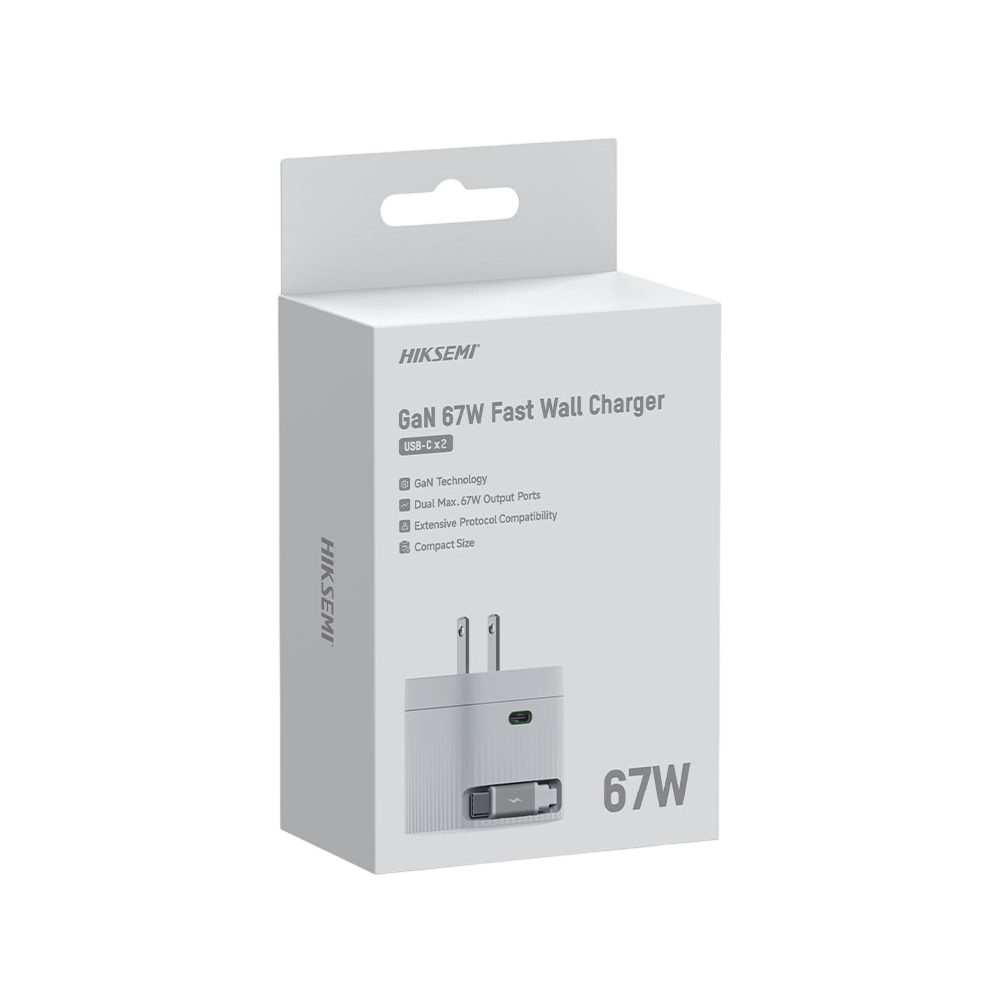 HIKSEMI GaN Fast Charger 2C 67W (HS-HUB-GaN67 EU) / Blanc