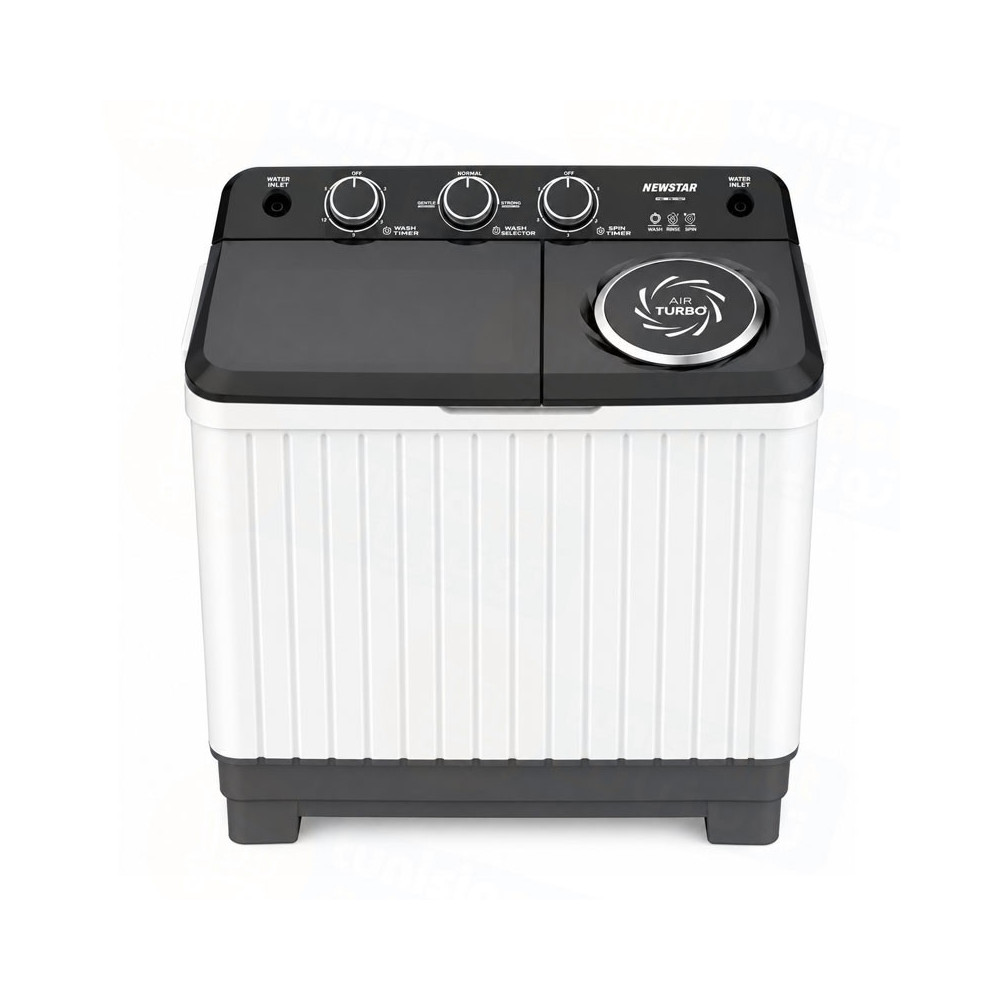 Lave Linge Semi Automatique  NEWSTAR 8Kg / DT080-110 / Noir