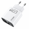 Chargeur D-LINK 65W  2x USB C / GaN 3 Technology over current / Blanc