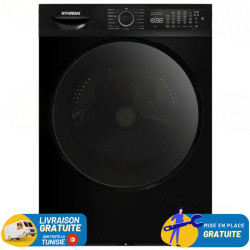 Machine à Laver Hyundai 10Kg INVERTER 1400 TR / Noir