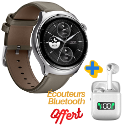 Montre connectée Mibro Lite 3 Pro 22mm / Gris Avec Écouteurs Sans Fil Senxin Offert