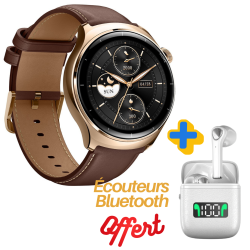 Montre connectée Mibro Lite 3 Pro 22mm / Gold Avec Écouteurs Sans Fil Senxin Offert