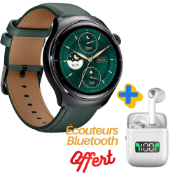 Montre connectée Mibro Lite 3 Pro 22mm / Vert Avec Écouteurs Sans Fil Senxin Offert