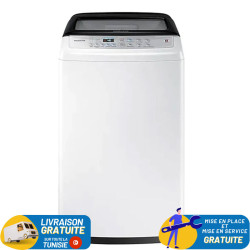 Machine à Laver TOP SAMSUNG  9Kg / WA90H4400SW / Blanc