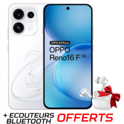 SMARTPHONE OPPO RENO 16F 5G | 16Go / 256Go | Blanc