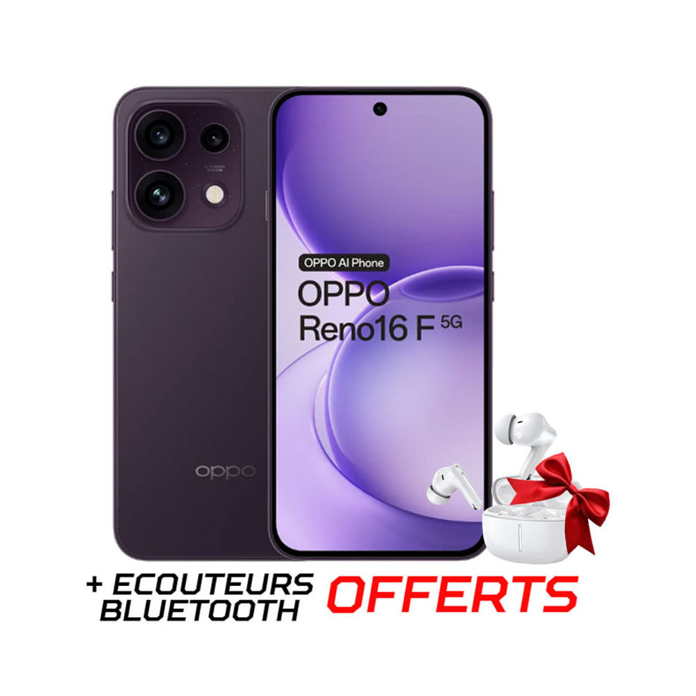 SMARTPHONE OPPO RENO 16F 5G | 16Go / 256Go | Twilight Violet