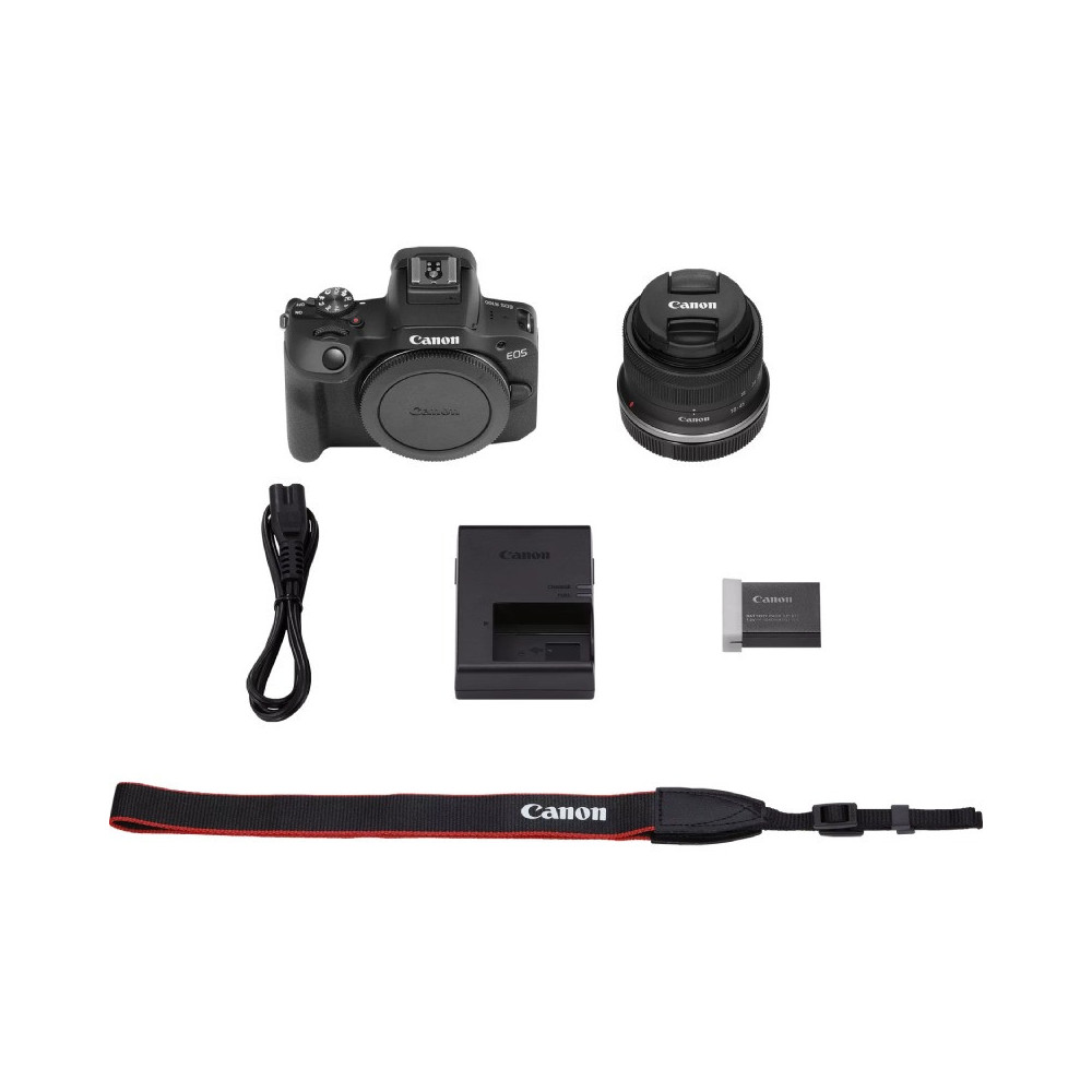Appareil Photo Hybride Canon EOS R100 24.1 MP + Objectif RF-S 18-45 / Noir