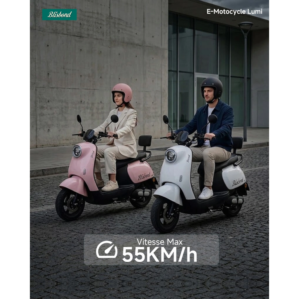 Scooter Electrique BLISBOND Lumi 1000W / Bleu