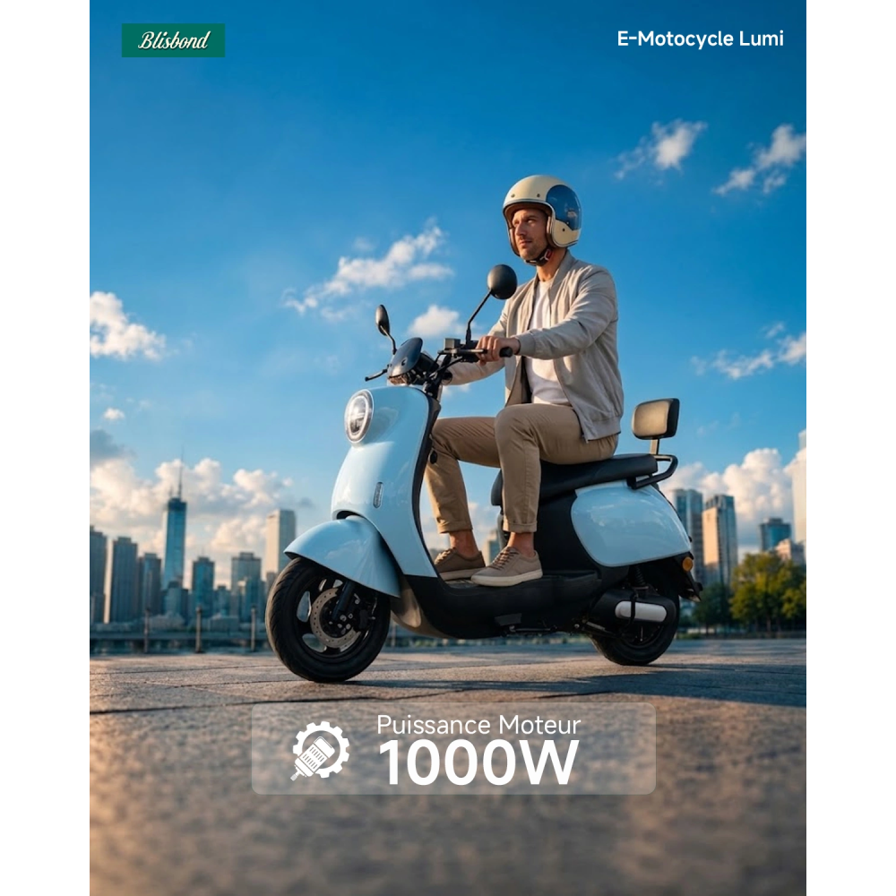 Scooter Electrique BLISBOND Lumi 1000W / Rose