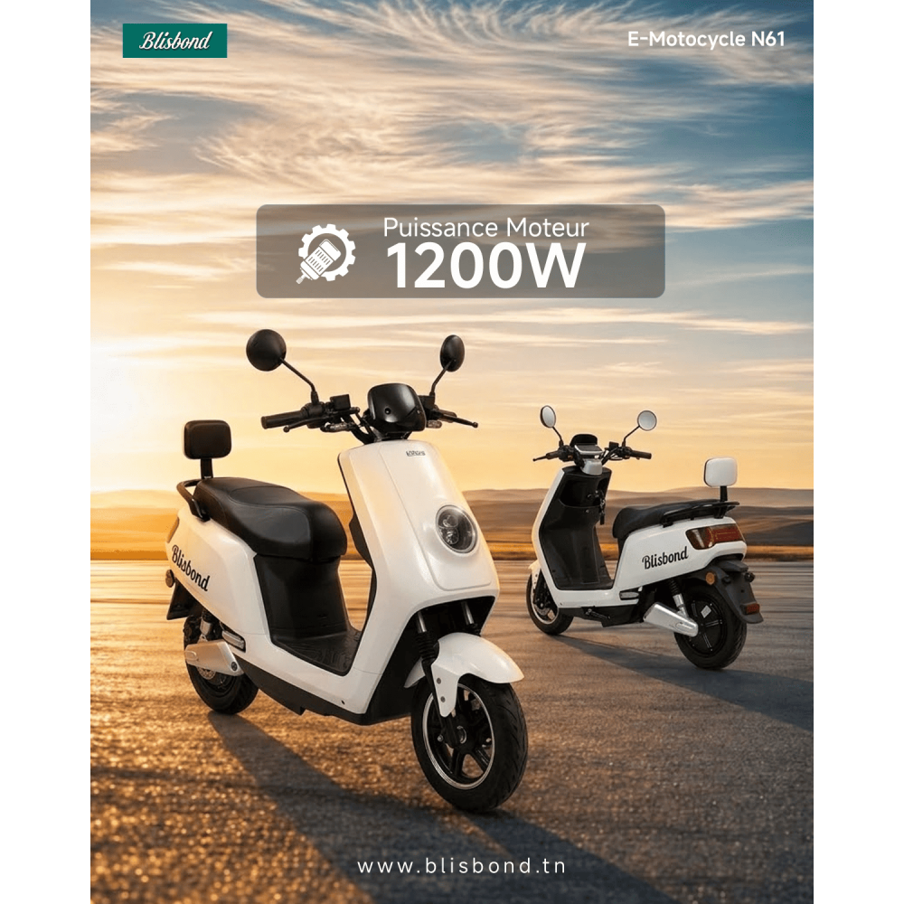 Scooter Electrique BLISBOND N61 1200W / Noir