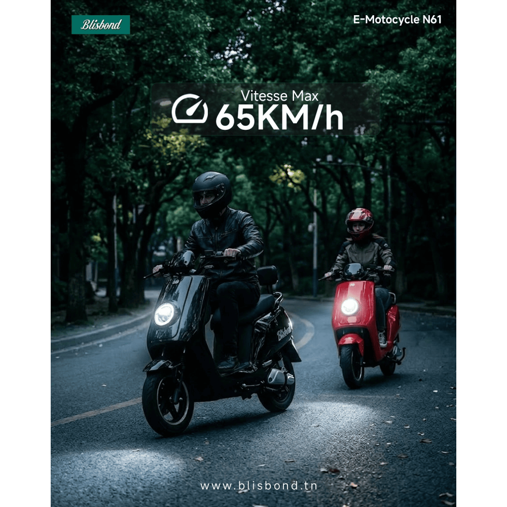 Scooter Electrique BLISBOND N61 1200W / Rouge