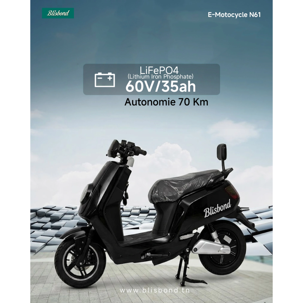 Scooter Electrique BLISBOND N61 1200W / Blanc