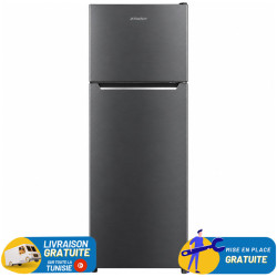 Réfrigérateur NEWSTAR De Frost Double Portes 168 Litres / Dark Silver