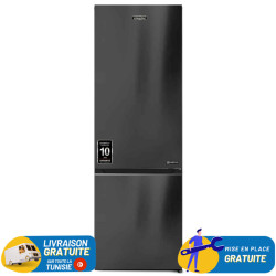 Réfrigérateur Combiné  NEWSTAR INVERTER 326Litres NO FROST / NC3260DX / DARK INOX