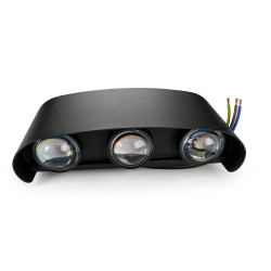 Applique Murale LED 6W / 3000K / IP54  / Noir