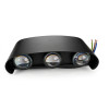 Applique Murale LED 6W / 3000K / IP54  / Noir