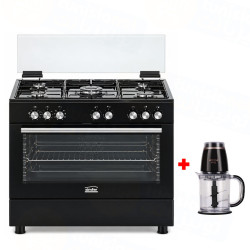CUISINIÈRE SIMFER 5 FEUX / 90CM / TERMOCOUPLE / F9455-SGGTB / NOIR