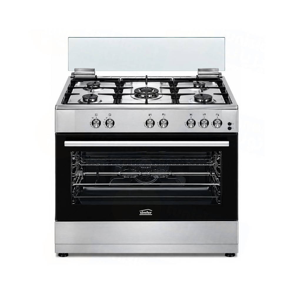 CUISINIÈRE SIMFER 5 FEUX / 90CM / TERMOCOUPLE / F9405-SGGI /  INOX