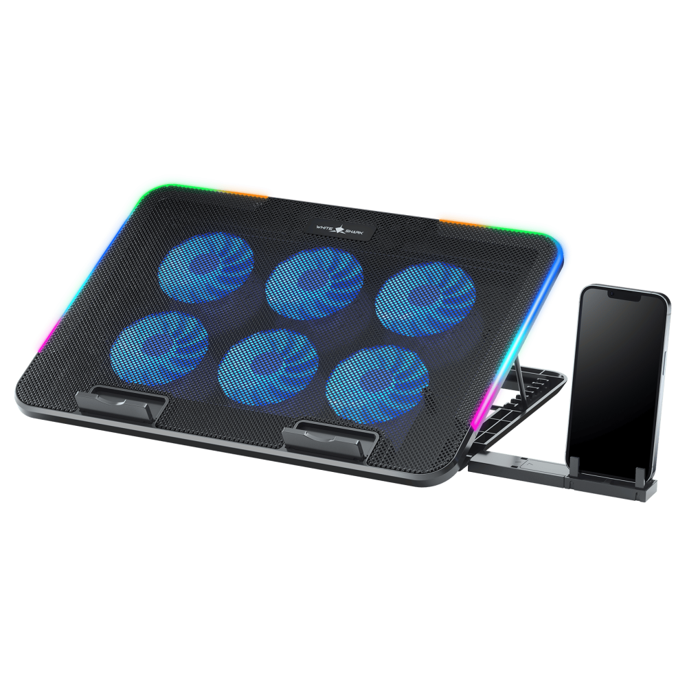 Support PC Portable WHITE SHARK GCP96 ICE BLADE/6VENT