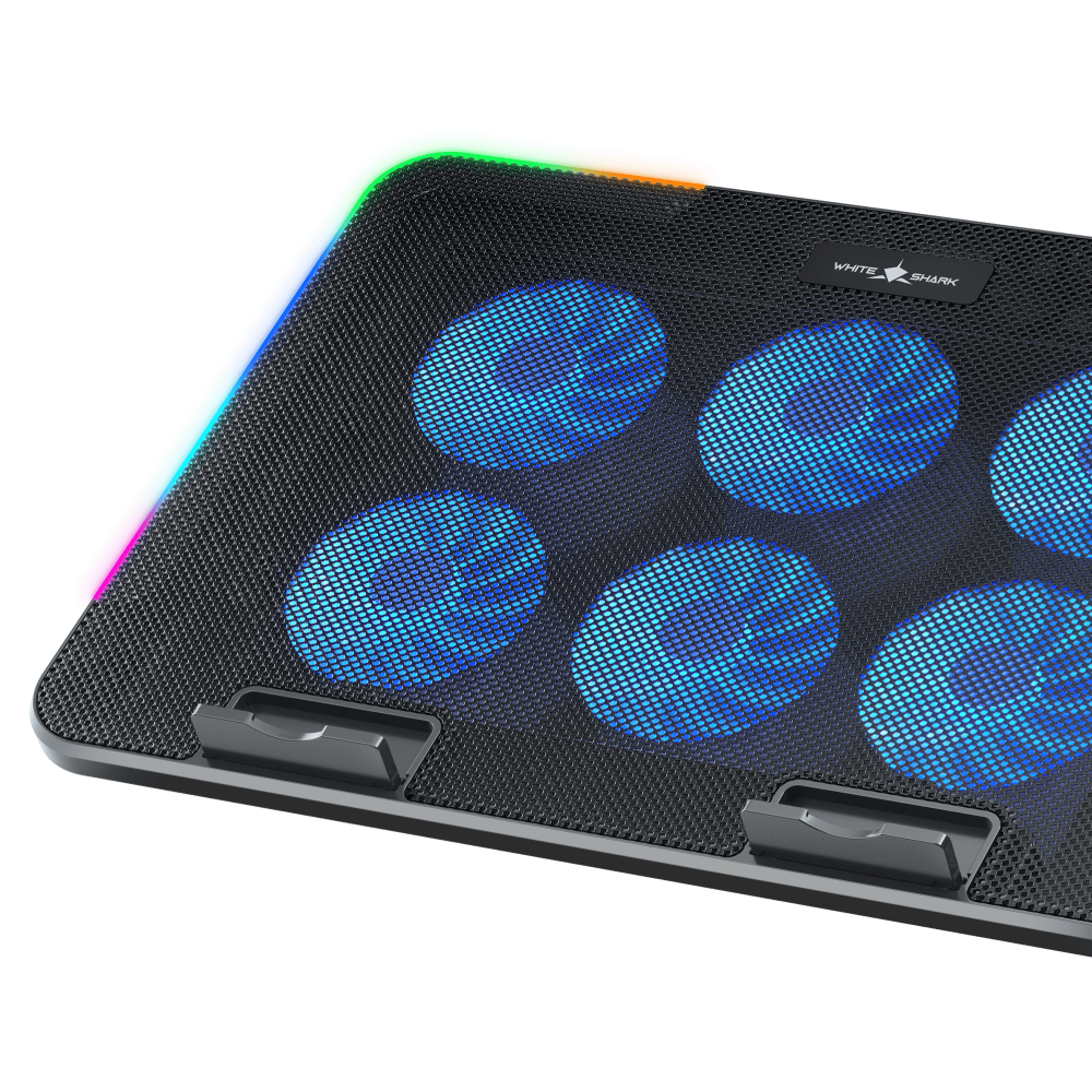 Support PC Portable WHITE SHARK GCP96 ICE BLADE/6VENT