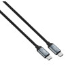 Câble RIVACASE PS6115BK12 ENG 100W / TYPE-C/TYPE-C / Noir
