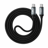 Câble RIVACASE PS6115BK12 ENG 100W / TYPE-C/TYPE-C / Noir