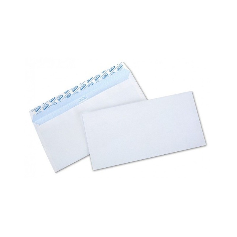 10x Enveloppes Blanc 110 x 220 mm