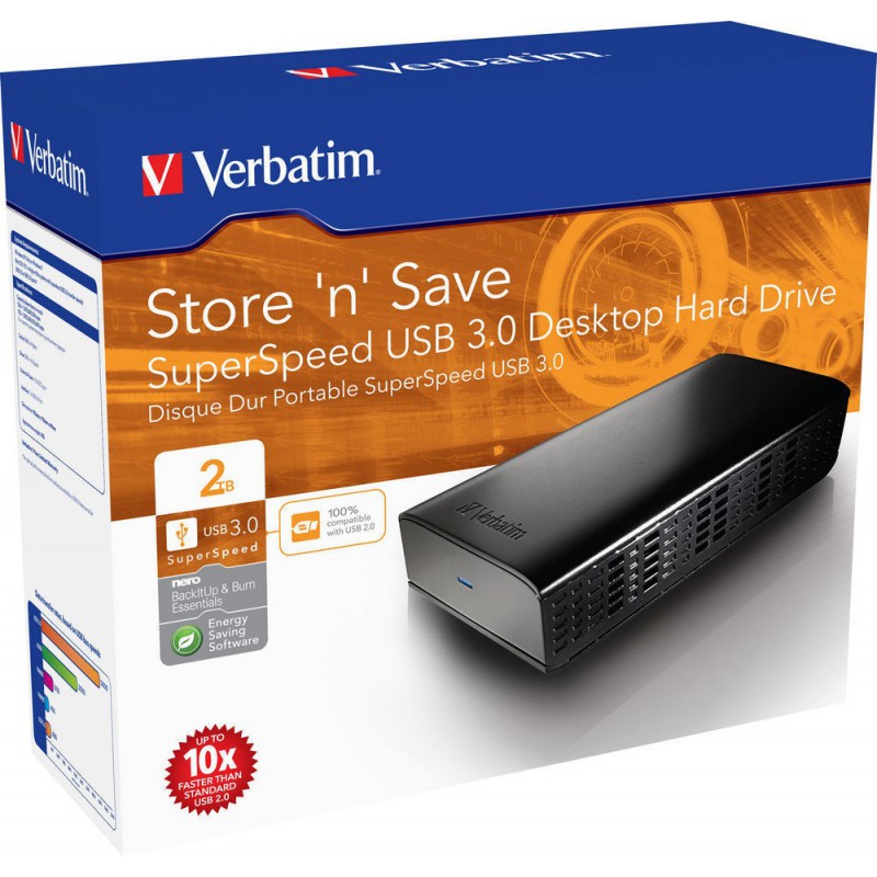 Disque Dur externe Verbatim Store 'n' Save USB 3.0 / 2 To