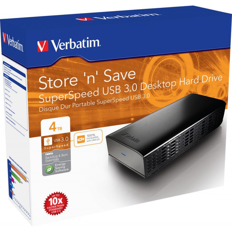 Disque Dur externe Verbatim Store 'n' Save USB 3.0 / 4 To