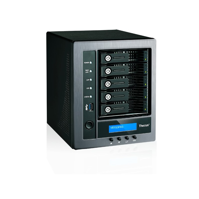 Serveur NAS 5 Baies Thecus N5810PRO / 10To