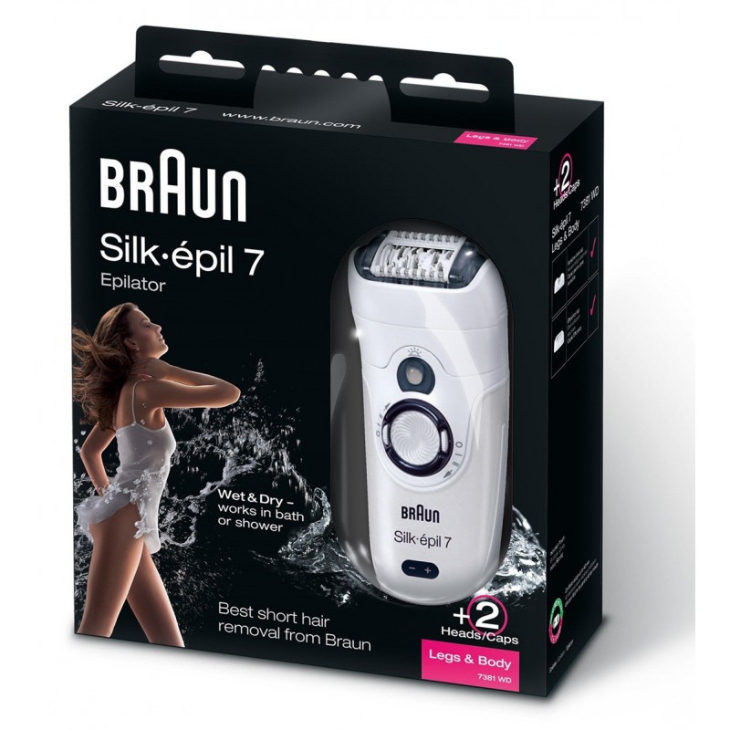 Épilateur Sans fil Étanche Silk-épil 7 - 7381 Jambes et Corps