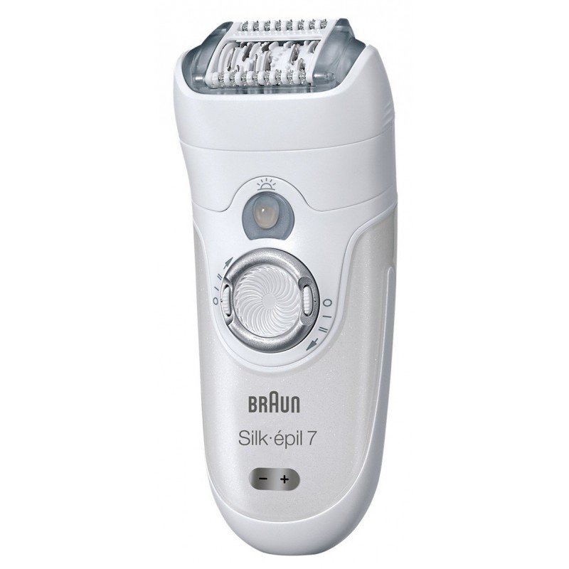 Épilateur et rasoir Silk-épil 7 - 7681 Étanche Sans fil Jambes, Corps et Visage avec 5 accessoires
