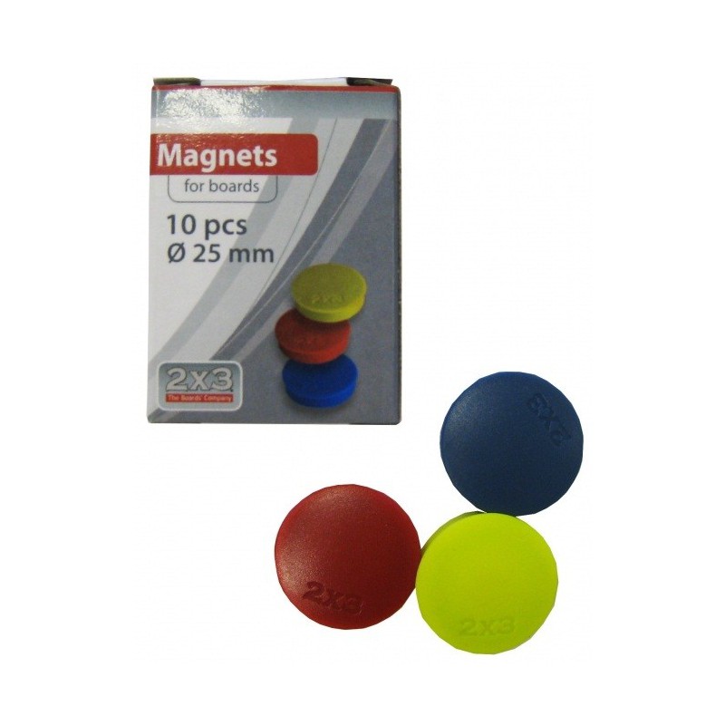 10x Boutons magnétiques 25 mm