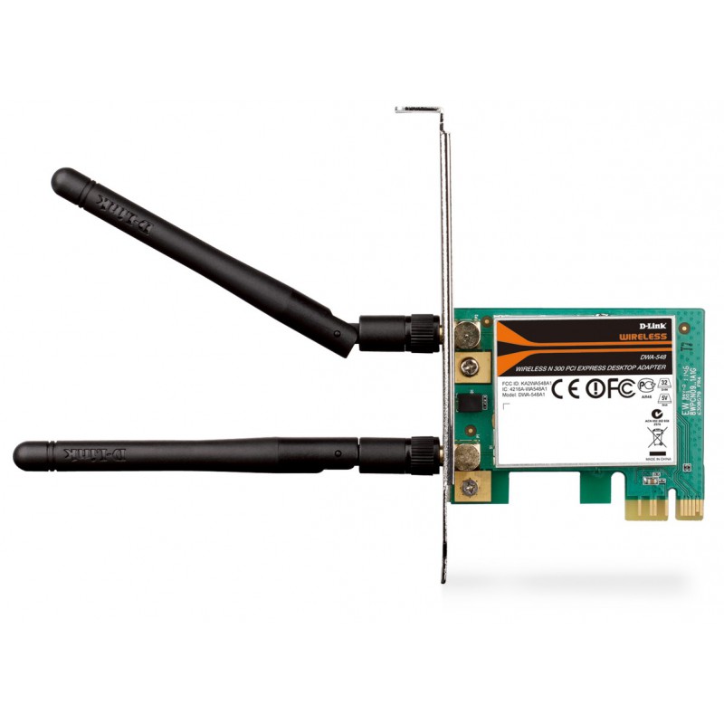 Adaptateur Wifi Sans fil N 300 PCI Express pour ordinateur de bureau