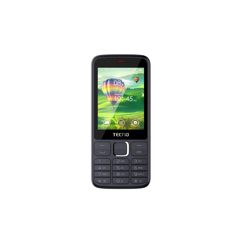 Téléphone Portable Tecno T483 / Double SIM / Noir + SIM Offerte