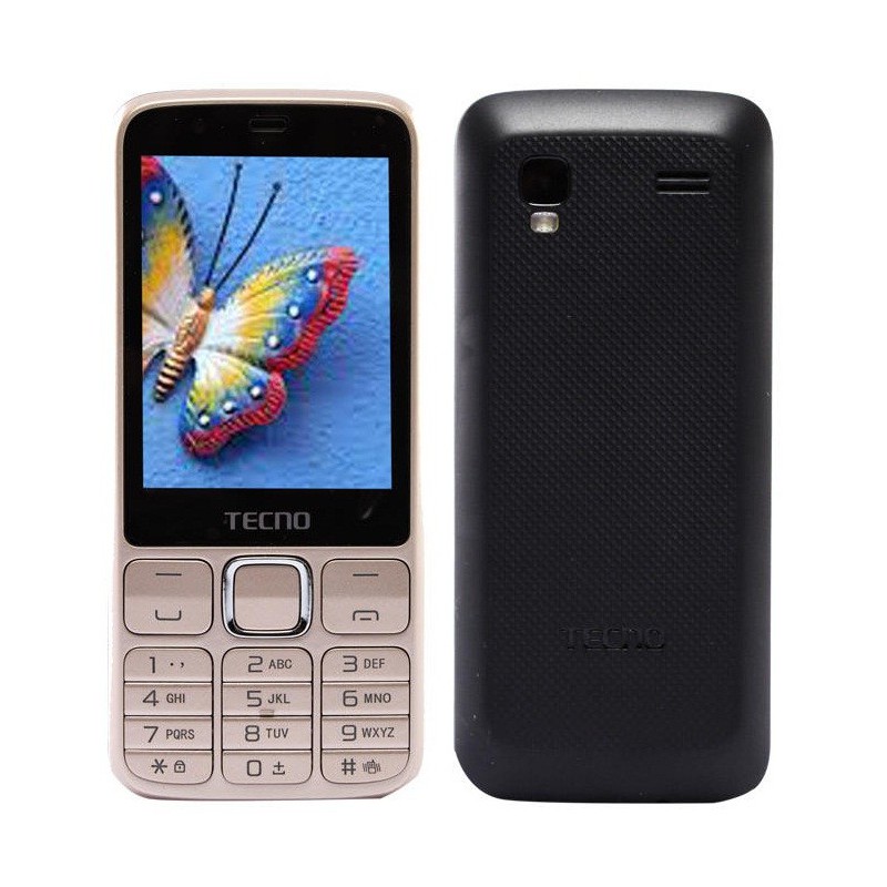 Téléphone Portable Tecno T483 / Double SIM / Champagne + SIM Offerte