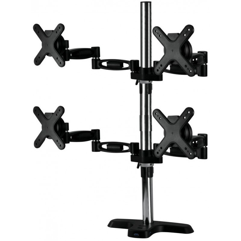 Support de Bureau pour 3 Ecrans 13"-30"