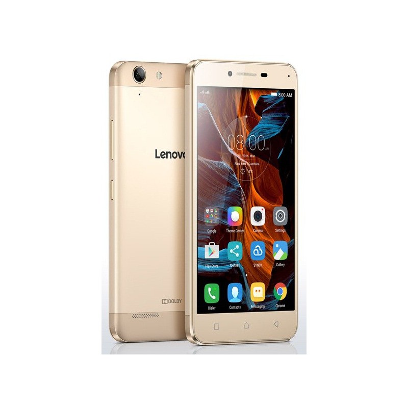 Téléphone Portable Lenovo A6020 / 4G / Double SIM / Gold + Gratuités Ooredoo