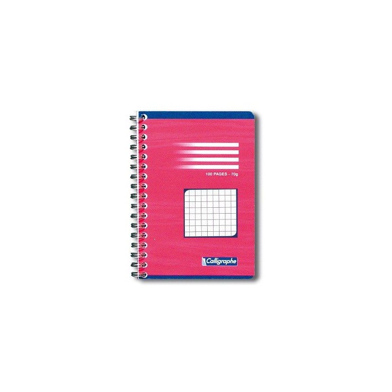 Carnet reliure intégrale Clairefontaine 90 x 140 / 100 pages 70g 5x5