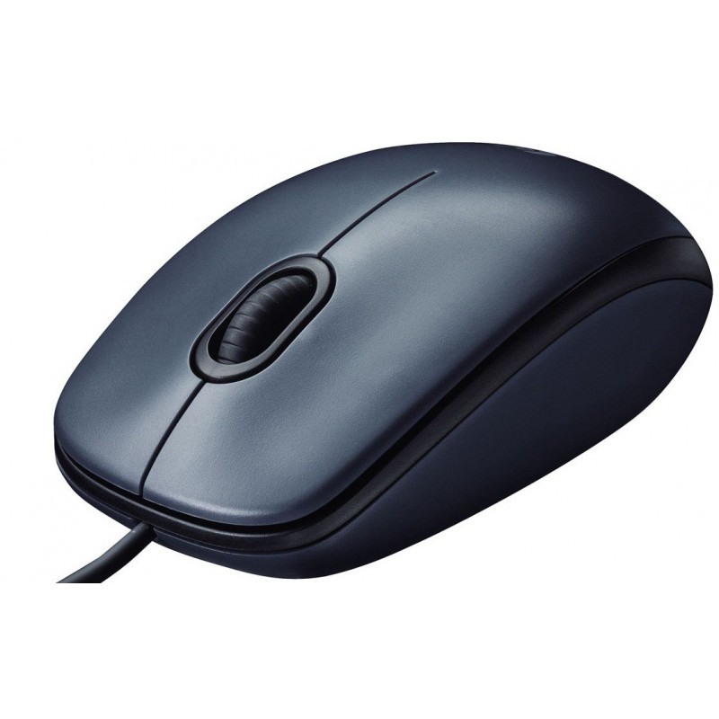 Logitech Souris filaire USB M100 Blanche