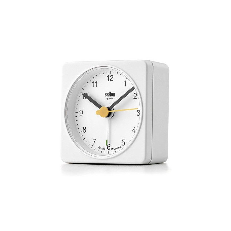 Réveil de voyage analogique Braun BNC002BKBK Blanc