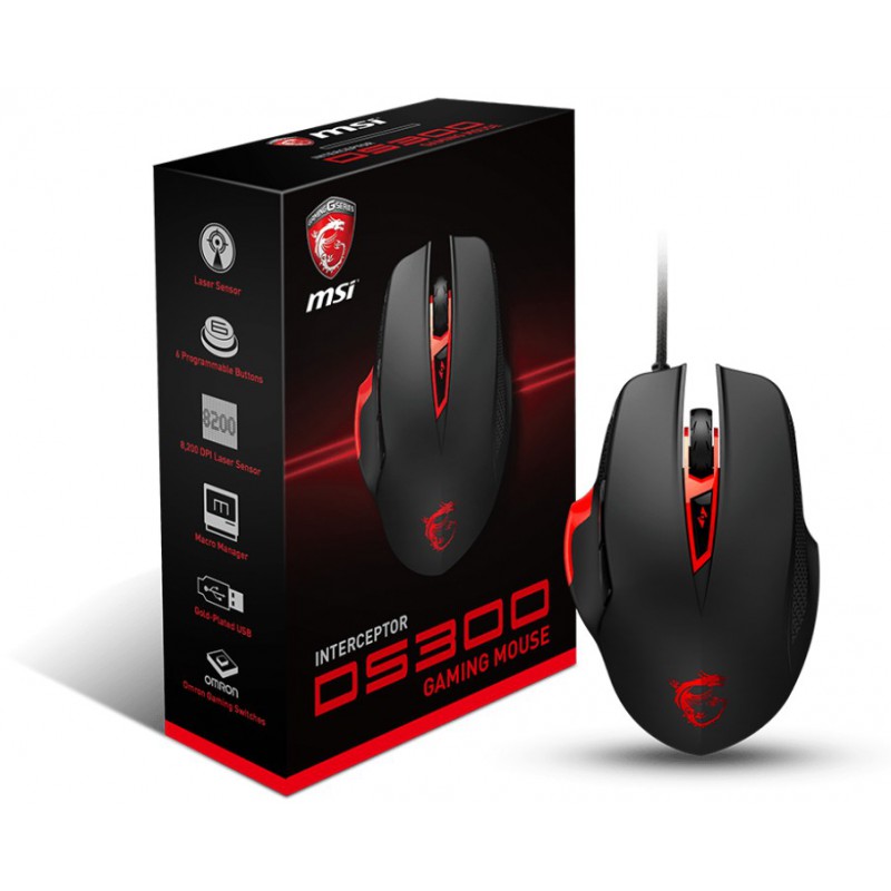 Souris USB Laser Gamer MSI Interceptor DS300