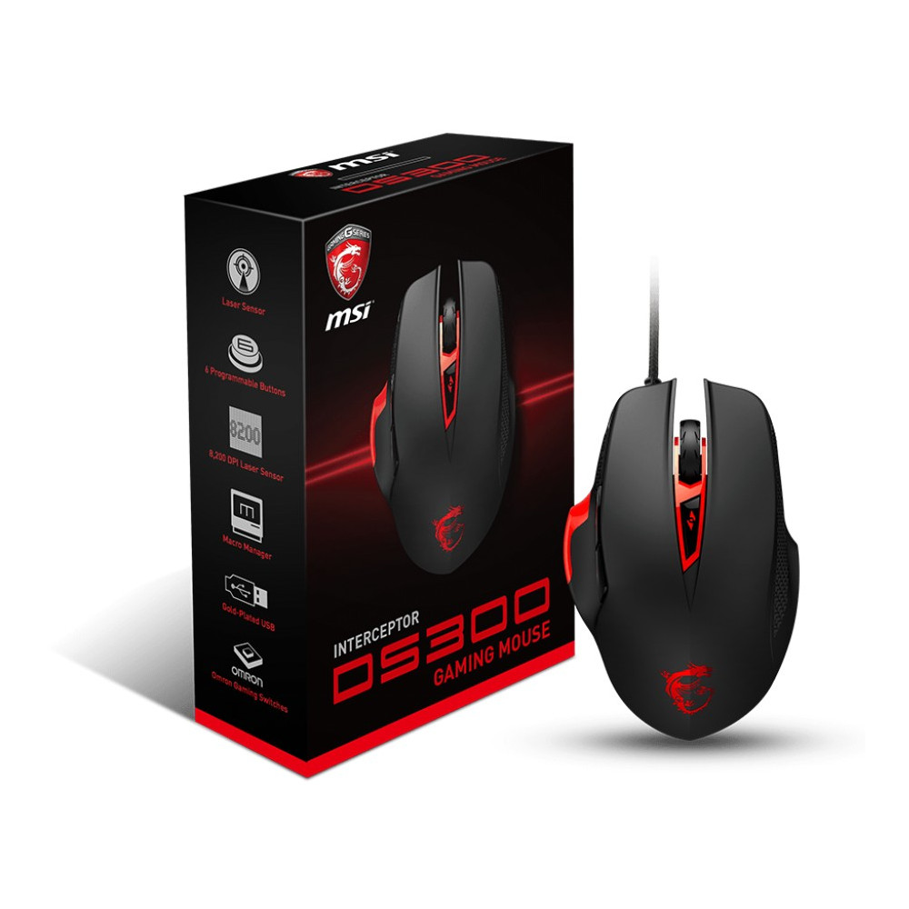 Souris USB Laser Gamer MSI Interceptor DS300