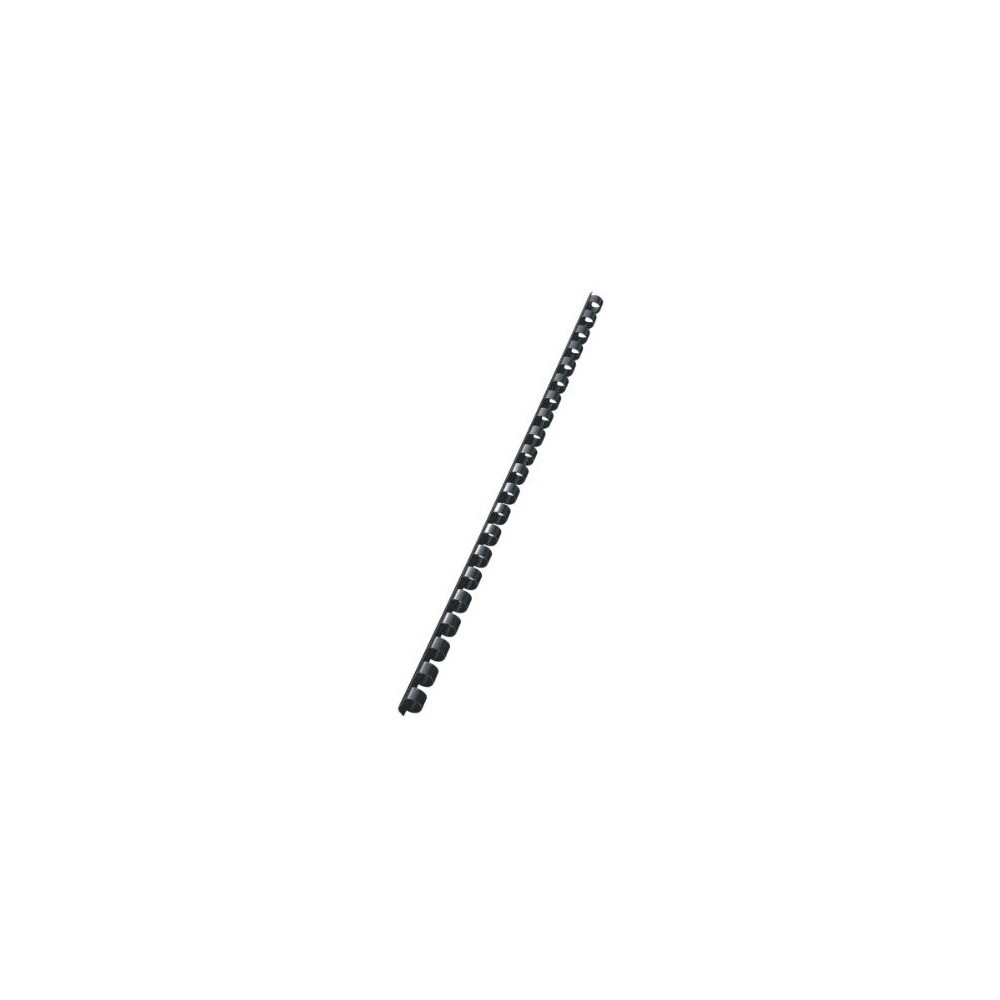 10 Reliures Spirale Plastique 8mm Noir