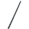 10 Reliures Spirale Plastique 8mm Noir